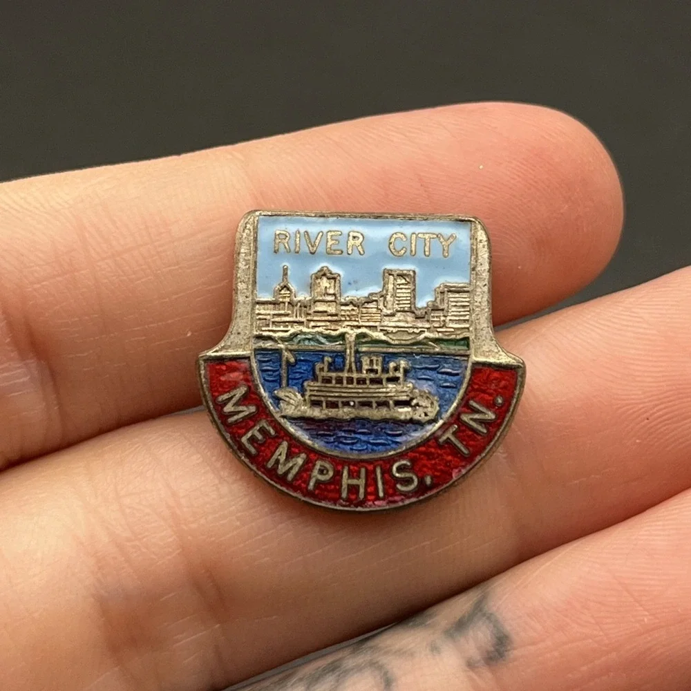 Memphis Tennessee River City United States Of America Lapel‎ Hat Pin